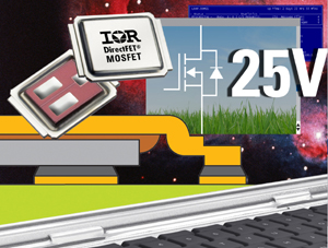 IR推出25V同步降壓轉換器DirectFET MOSFET晶片組,適用於負載點(POL)轉換器設計,以及伺服器、高端桌上型電腦和筆記簿電腦應用。(圖片來源:廠商)