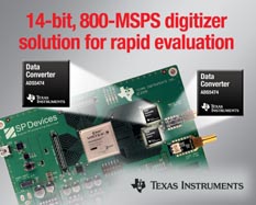 TI推出14位800-MSPS数字化组件解决方案