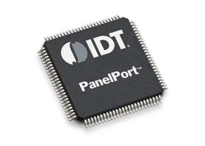 IDT針對液晶電視、投影機和高階顯示器推出獨立接收器，預期將有效加速DisplayPort標準的市場普及率。（來源：廠商）