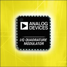 ADI最新推出首款高性能寬頻I/Q正交調變器
