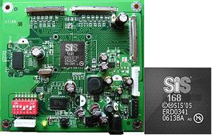 圖為SiS168動態流暢協處理器及其應用