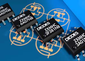 Diodes新型MOSFET H桥组件，实现DC散热扇和反相器设计。