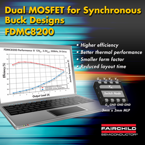 雙MOSFET解決方案FDMC8200