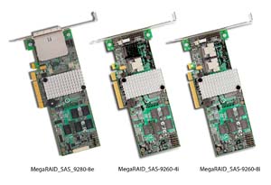 LSI推出采用6Gb/s SAS技术之新一代高效能磁盘阵列控制卡。