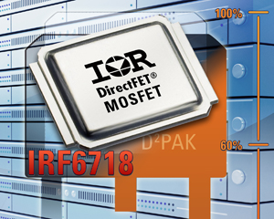 IR新款DirectFET MOSFET提供超低导通电阻