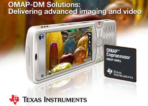 德州仪器推出全新OMAP-DM515与OMAP-DM525协同处理器。