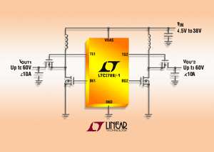 Linear推出雙組60V同步升壓DC/DC控制器 - LTC3788/-1。 BigPic:315x225