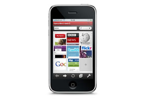 iPhone版的Opera Mini于MWC 2010抢先曝光。