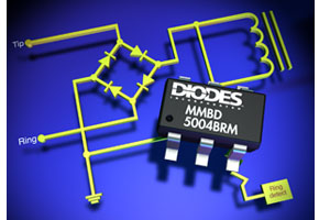 Diodes推出MMBD5004BRM四重開關二極管陣列。