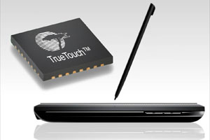 Cypress針對電容式觸控手機推出精準度達1毫米觸控筆技術。