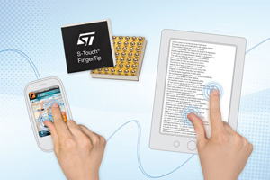 ST推出新單晶片寬螢幕電容式觸控面板控制器