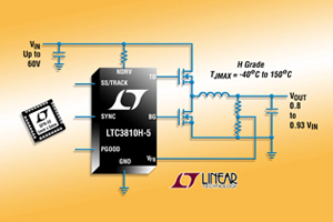 Linear推出高輸入電壓同步降壓DC/DC控制器LTC3810H-5