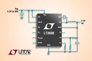 Linear推出同步降压切换稳压器LT3690