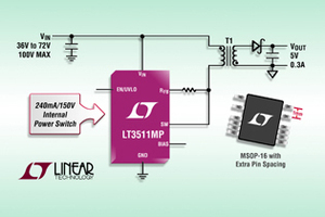 Linear推出新款隔離式完整返馳穩壓器  BigPic:315x210