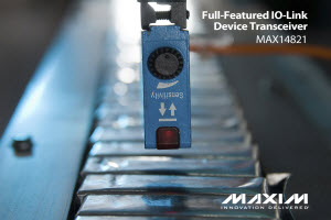 尺寸最小的IO-Link物理层（PHY）收发器MAX14821