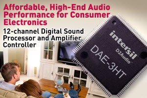 12-channel数字音效处理器和放大控制器