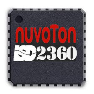 新唐科技具三声道混音播放及并行处理能力的ChipCorder-ISD2360 BigPic:351x350