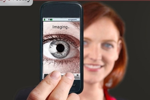 Eyeprints眼紋辨識可讓手機安全更升級。 BigPic:404x272