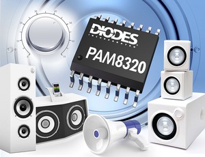 Diodes推出20W單聲道D類音訊放大器PAM8320
