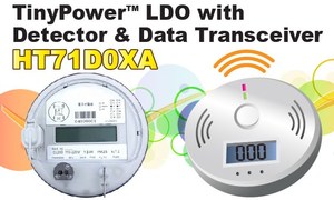 HT71D0xA系列可使主系統與子系統間的電源與訊號傳輸線簡化為二條、簡化子系統所需的元件