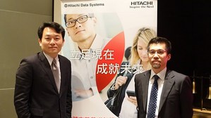 日立數據系統台灣區總經理宋政勛（左）與台灣區技術經理梁萬宇分享企業該如何用更簡單且更低成本的方式來打造創新的IT基礎架構，迎向充滿挑戰的未來。