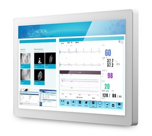 新一代醫療等級平板電腦MLC 4-21使用無風扇設計滿足醫療機構需求，能輕鬆存取患者資料。