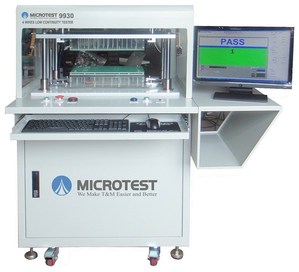 PCB測試電阻電容測試機─9330主要特色在於PC板銅佈線的電阻可以同時做一般檢查和精密量測。