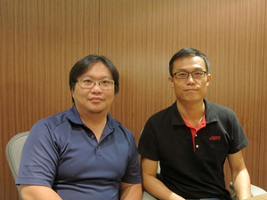 左为明导国际软体架构师刘家荣；右为明导国际嵌入式系统大中华暨南亚区区域经理徐志亮