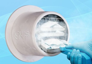 易格斯最新工程塑胶材质 iglidur HSD350，适合高温蒸汽灭菌应用：耐腐蚀、免上油、免保养，可替代传统金属材质。 （资料来源：igus GmbH）