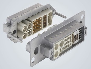 Han-Modular金属对接架: 较长的导销将介面的两侧牢固连接在一起。