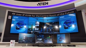 宏正於COMPUTEX世貿1館展位打造控制中心情境，並且首度展示4K over IP最新解決方案。