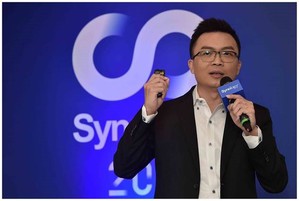 群暉科技CEO 許格超 Vic 分享 Synology 於 2017 年的亮眼市場表現。