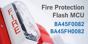 盛群推出具低耗电消防产品Flash MCU BA45F0082及BA45FH0082系列，可应用在消防系统终端装置。