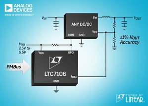 ADI推出LTC7106，串列PMBus介面控制任何DC/DC稳压器的VOUT