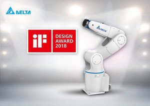 台达垂直多关节机器人DRV系列荣获iF产品设计大奖。