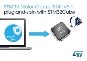 意法半导体新STM32软体发展工具套件让马达控制设计更快。