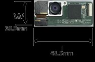 Socionext與致伸共同開發的全世界最小、最輕薄360度相機模組。