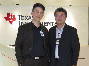 德州仪器系统暨应用经理Matt Chevrier(左)、半导体行销与应用经理林家贤 (右)