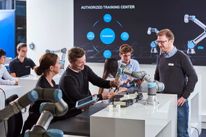 授权培训中心课程由UR及全球经销商夥伴的认证专业人员授课，内容涵盖协作型机器人的核心与进阶程式设计技能。