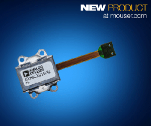 貿澤電子即日起開始供應Analog Devices的ADcmXL3021三軸震動感測器