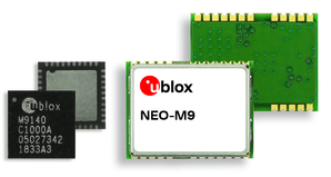 u-blox M9提供高達25Hz的位置更新速率，可使無人機等動態應用能夠低延遲地接收位置訊息。