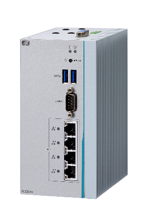 艾訊IP影像監控DIN-rail邊緣運算平台ICO320-83C配備4組PoE供電設備