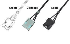 Molex自订电缆产生器所设计的电缆几??可以用於任何应用场合，满足大多数主流产业的需求，包括消费品、家电、医疗及资料计算等。