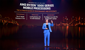 AMD總裁暨執行長蘇姿丰博士在CES 2021發表Ryzen 5000系列行動處理器