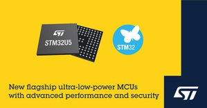 意法半导体推出的STM32U5超低功耗微控制器具备先进性能和网路安全性，透过高效能40奈米制程和节能创新技术，所有工作模式功耗可降至最低水准。