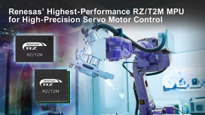 瑞薩RZ/T2M在單一晶片中結合馬達控制和符合TSN標準的工業乙太網路，同時支援功能安全。