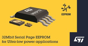 意法半導體突破非易失性記憶體技術，率先推出串列頁EEPROM