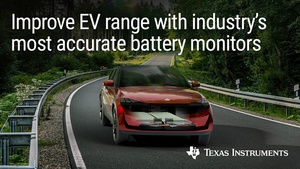 TI 促使汽車製造商採用業界最精確的電池和電池組監控器達到最大的電動車續航里程