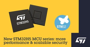 意法半导体新系列STM32H5 MCU提升下一代智慧应用的性能和安全性