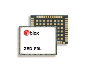 u-blox ZED-F9L 是一款 L1/L5 GNSS 接收器模組，適合於車載資通訊系統 (TCU)、V2X 和導航應用。